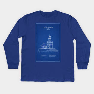 Toledo Harbor Lighthouse - Ohio - AD Kids Long Sleeve T-Shirt